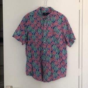 Vineyard Vines SS Palm Tree Button Down